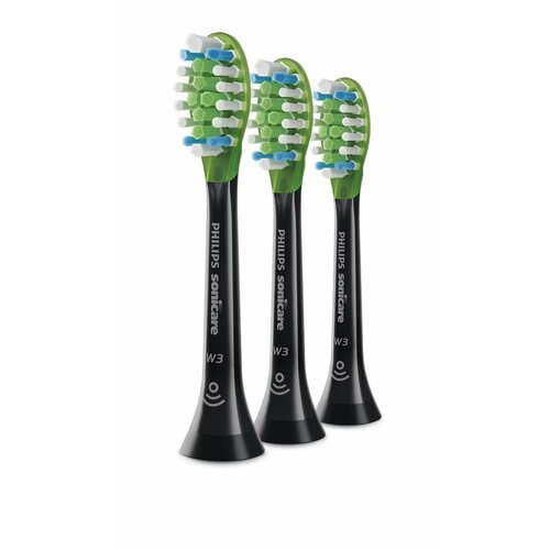 Набор насадок Philips Sonicare W3 Premium HX9063/96 для ирригатора и звуковой щетки, черный, 3 шт. набор насадок philips sonicare w3 premium hx9063 67 для ирригатора и звуковой щетки белый 3 шт