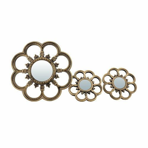 QWERTY Комплект декоративных зеркал Анже бронза 3шт D12см D65 см 16 1531₽