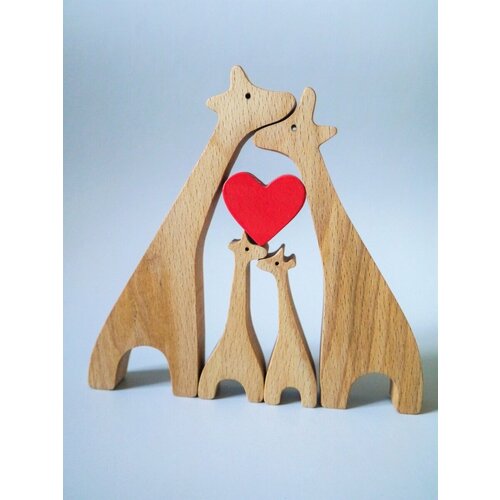 Статуэтка из дерева фигурка Жирафы 1400₽