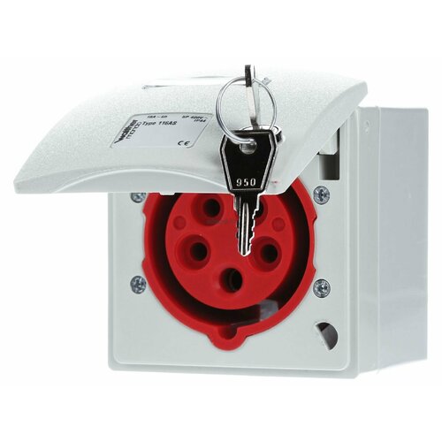 Архитектурная розетка CEE 16A-socket 6h 116AS Walther 4015609516964 47420₽