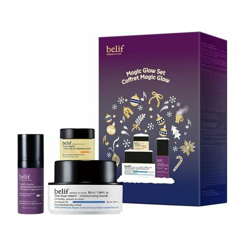 Подарочный набор для ухода за кожей лица belif Magic Glow Set 7days подарочный just drop vitamin bomb