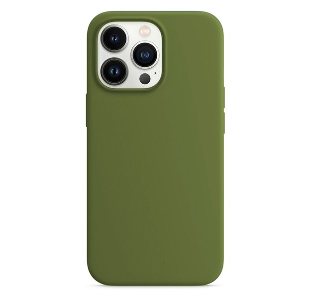 Чехол для iPhone 13 Pro Liquid Silicone Case Khaki