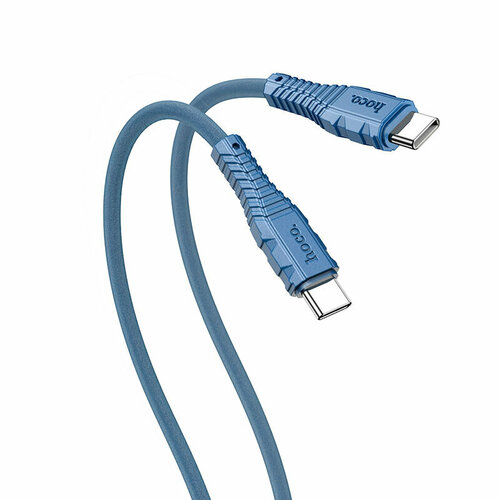 Кабель Type-C на Type-C, HOCO, X67, nano силиконовый, 1м, 60W, синий аксессуар hoco x67 nano usb type c 1m blue 6931474755926