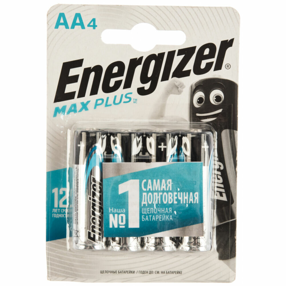 AA Батарейка Energizer Max Plus, 4 шт. - фото №20