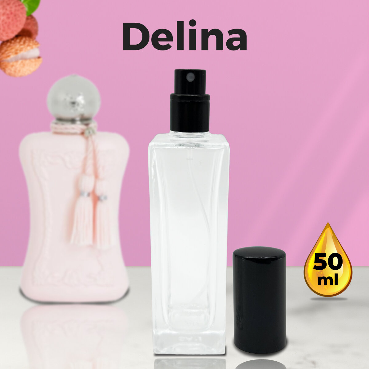 "Delina" - Духи женские 50 мл + подарок 1 мл другого аромата