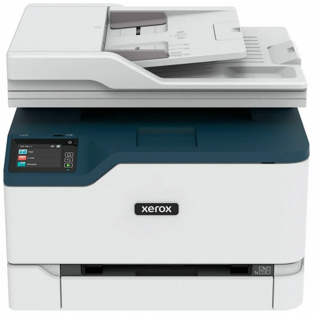 Xerox МФУ Xerox С235 (цветное лазерное A4, P/S/C/F, 22 ppm, 512 Mb, USB, Eth, Wi-Fi, 250 sheets main tray, Duplex) Xerox С235