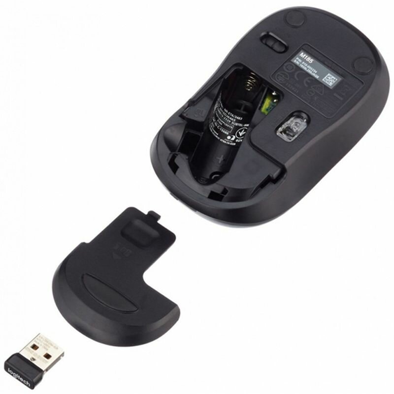 Мышь Logitech Wireless M185 USB Red 910-002237 - фото №12