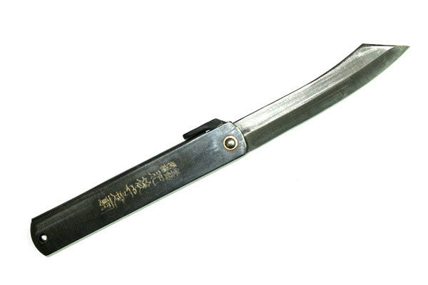 HAHC-100Black (5BK) Нож складной Хигоноками Nagao Kanekoma, 100мм, сталь High Carbon Steel 1cл, 2-2.7мм