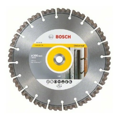Отрезной диск DIA - Режущий диск 300мм 2608603746 Bosch Power Tools 3165140780964 108792₽