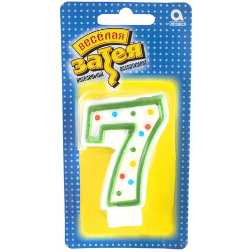 Свеча-цифра 7 76см 600₽