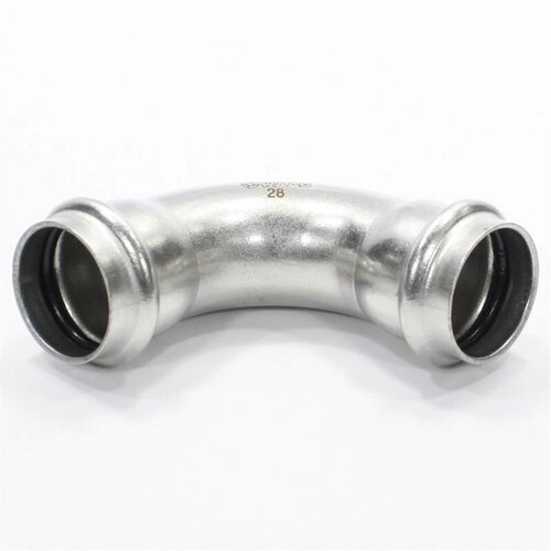 Отвод 90 28-28, WAAG Heavy Inox, пресс-пресс, сталь нержавеющая