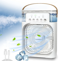 Настольный вентилятор, увлажнитель, мини-кондиционер Mini Cooling Fan, белый