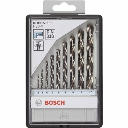 Набор сверл 10 инструментов 2 607 010 535 – Bosch Power Tools – 3165140446198