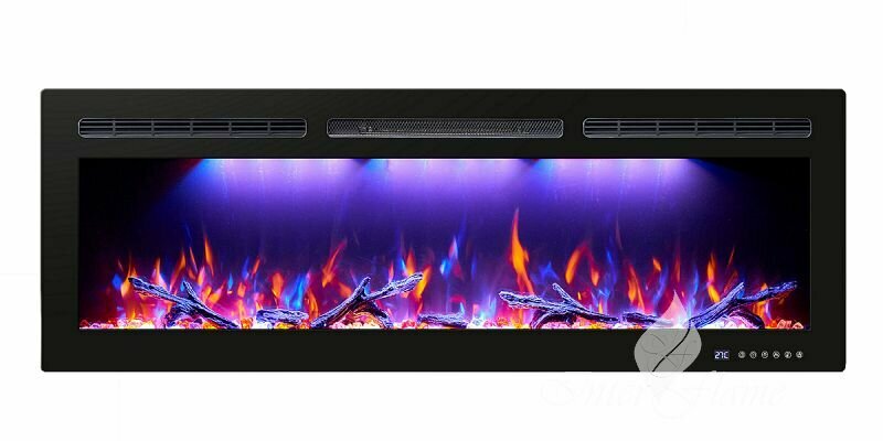 Линейный электроочаг FreeSpace 55 LED FX QZ Inter Flame (звуковой эффект, дистанционное управление) — фото 1