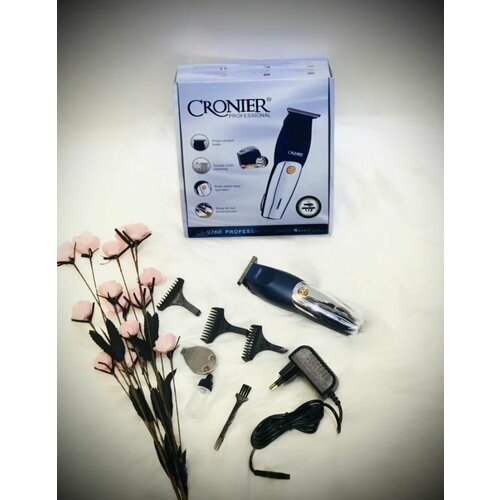 Профессиональный электрический триммер для окантовки Черный серебристый 360000₽