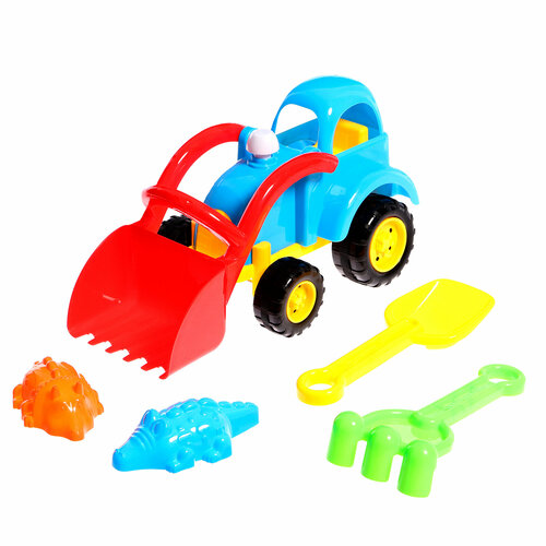Песочный набор «Трактор», 5 предметов, цвета микс песочный набор трактор 5 предметов цвета микс