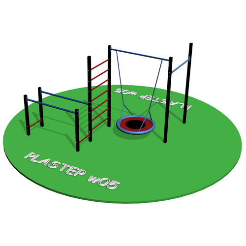 Спортивная площадка Workout W05+качель-гнездо