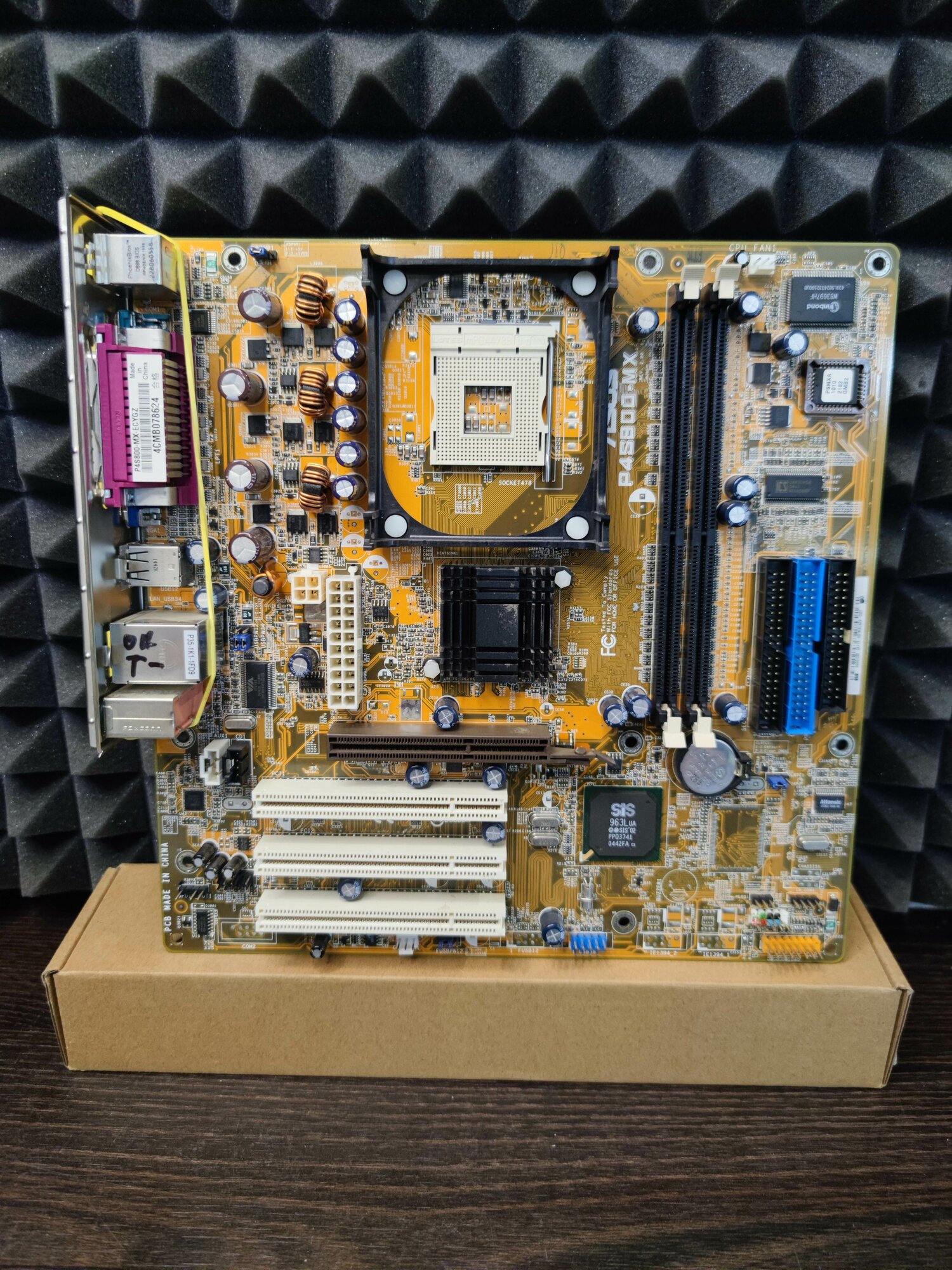 Материнская плата microATX Socket 478 Asus P4S800-MX REV 2.0