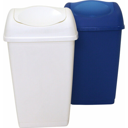 Ведро AXENTIA для мусора 9 литров прямоугольное белое с крышкой качели 235 x 39 x 185 см 1276₽