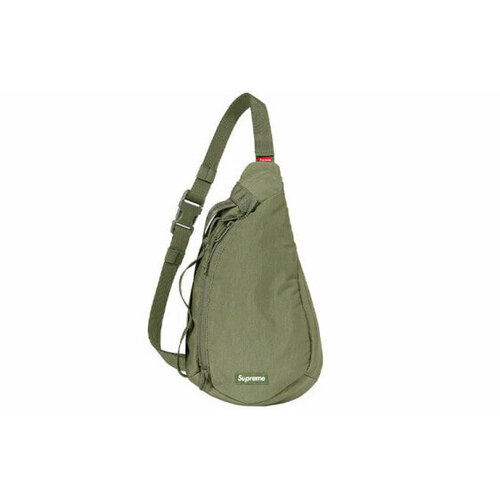 Сумка Supreme, зеленый aetoo men s chest bag men s leather slant bag men s trend head leather bag multi functional soft leather chest bag