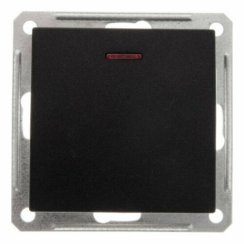 Выключатель 1-клавишный Schneider Electric W59 с подсветкой скрытый монтаж черный бархат VS116-153-6-86 707₽