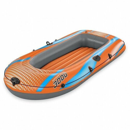 лодка надувная kondor 1000 raft 154 x 96 см одноместная 61136 Надувная лодка Bestway 61143 Kondor Elite 3000 246х122 см, до 200кг