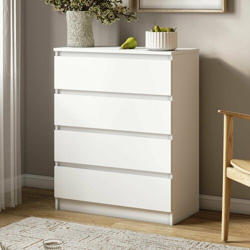 Комод Мори МК 800.4 Белый, с ящиками