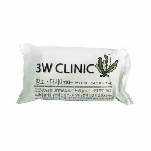 3W CLINIC Мыло туалетное с экстрактом бурых водорослей Lamineral Soap 150гр