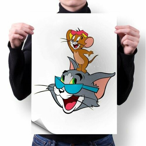 Плакат AnimaShop А1 принт Том и Джерри - 0003