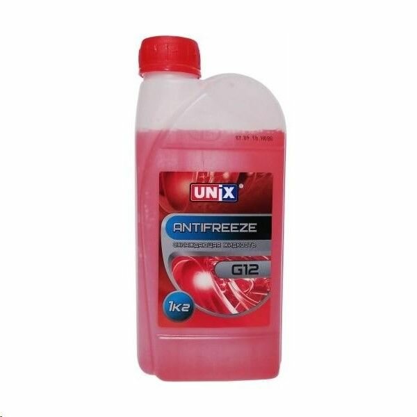 фото Антифриз UNIX G-12 -25С (1 кг.) красный
