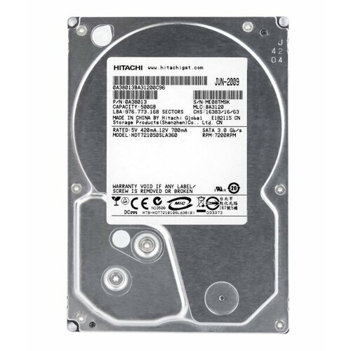 Жесткий диск Hitachi HDT721050SLA360 500Gb 7200 SATAII 3.5 HDD жесткий диск hitachi hts725050a9a364 500gb 7200 sataii 2 5 hdd