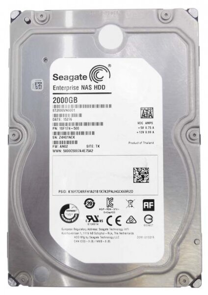 Жесткий диск Seagate 1ES164 2Tb SATAIII 3,5" HDD