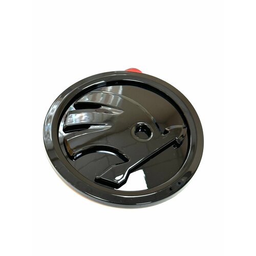 Черная эмблема глянцевая Skoda Kodiaq 100мм