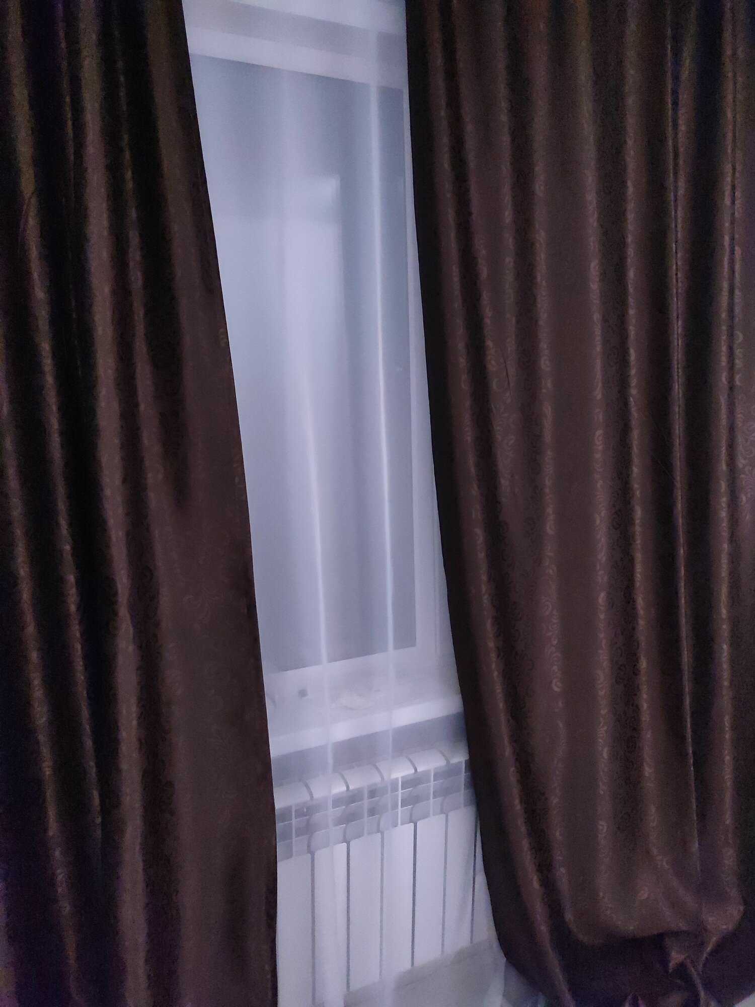 Комплект штор / цвет темно-коричневый (венге), вензеля, 260*300