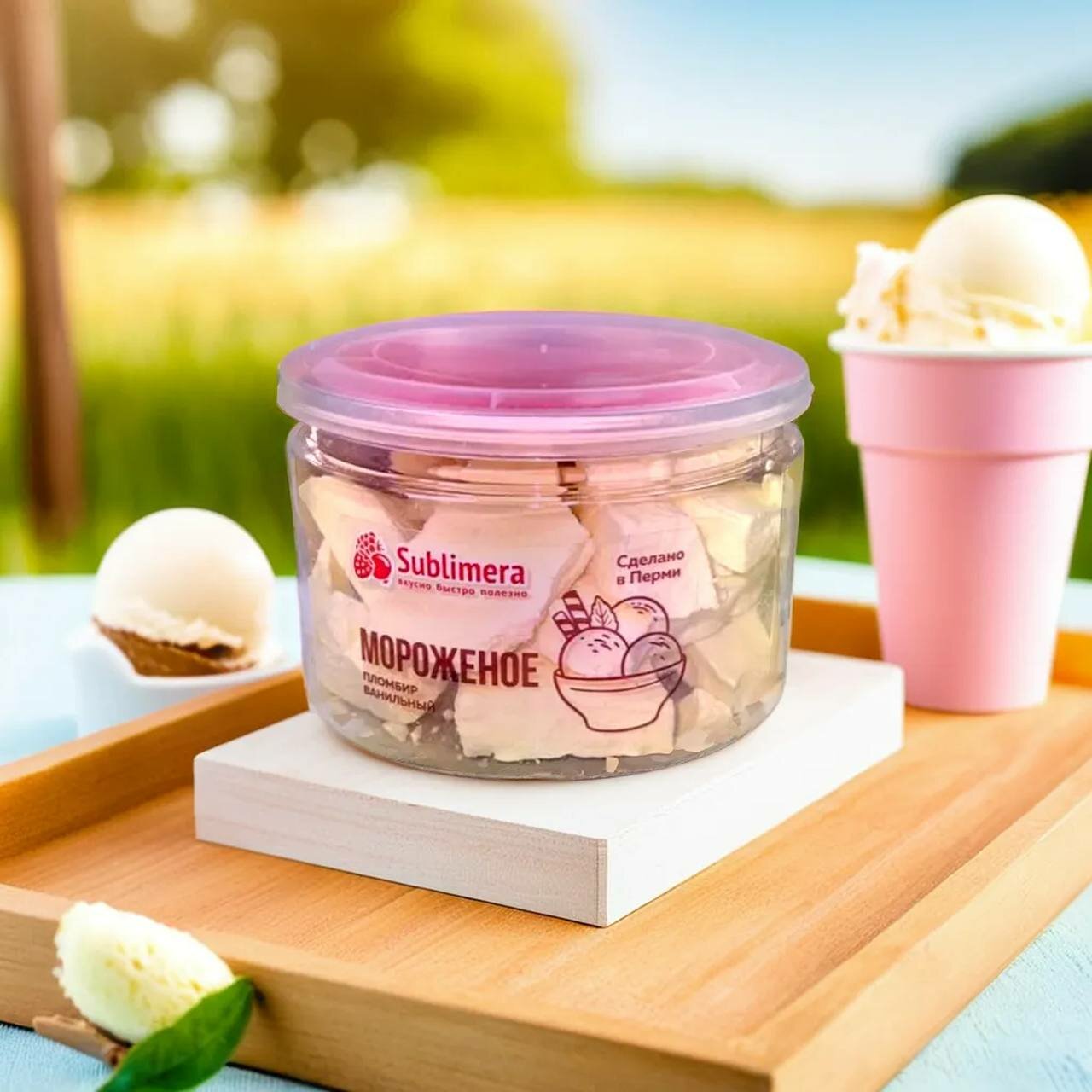 "Sublimera" - ванильное сублимированное мороженое 60 грамм