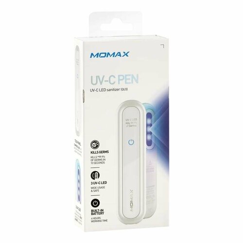 Ультрафиолетовая лампа Momax UV-C Pen Sanitizer Белая