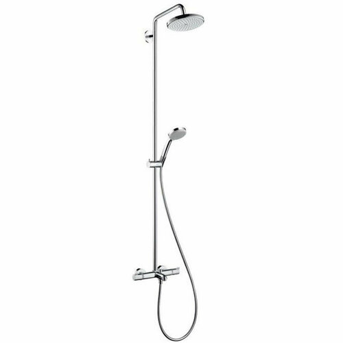 Душевой гарнитур Hansgrohe Croma 220 27223000 душевая система hansgrohe croma showerpipe reno 27224000 без смесителя хром