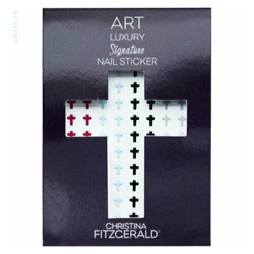 Christina Fitzgerald Art Luxury Signature Nail Sticker наклейки-стикеры для ногтей (разноцветные крестики) 96 шт
