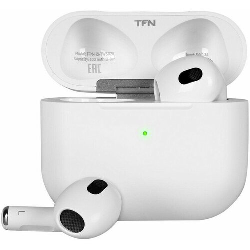 TFN-HS-TWS026WH, Наушники TFN TWS Neo White наушники true wireless игровые tfn tws rage tfn hs tws023bk