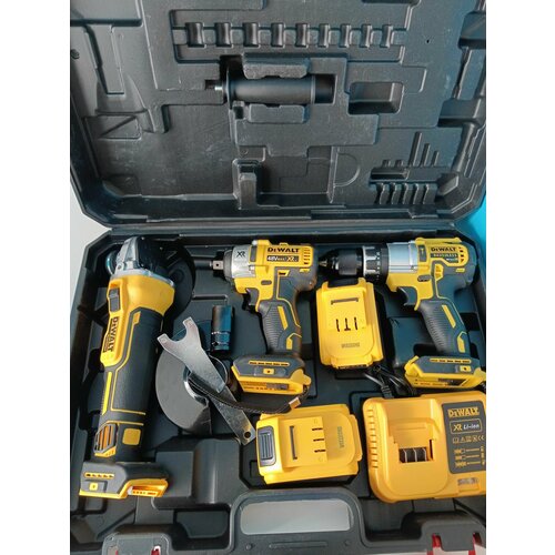 Набор электроинструмента 3в1 гайковерт угловая шлифмашина шуруповерт 48V 18000₽