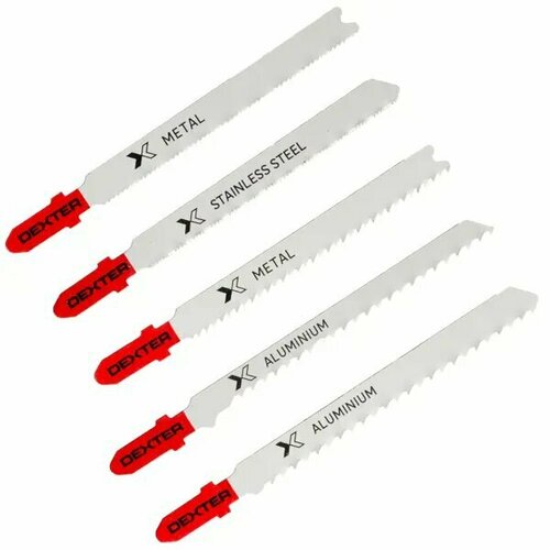 Набор пилок для электролобзика по металлу Dexter HL-25 чистый рез 5 шт 1024₽