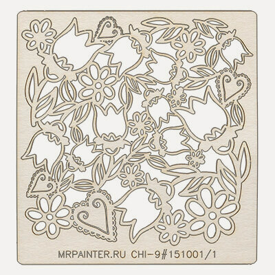 Изображение товара Mr.Painter CHI-9-IJ67 Чипборд 9,5 × 10 см 151001 «Мур-мур/1» для скрапбукинга и декора