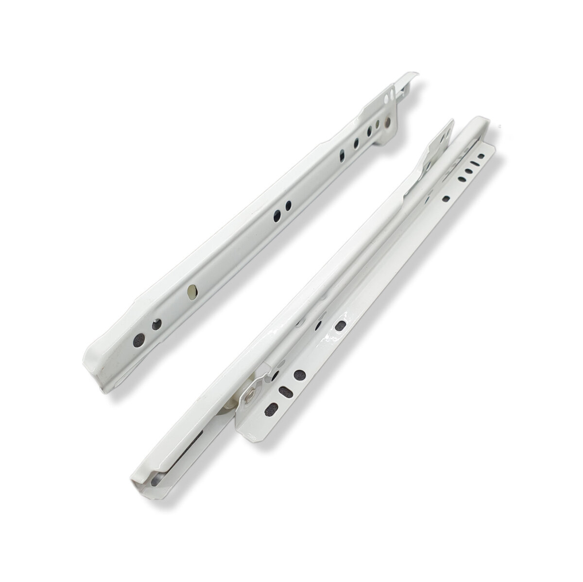 Направляющие для ящиков роликовые 350 мм (белый)