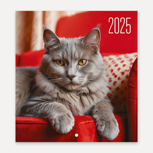 Изображение товара Мини календарь на 2025 год настенный перекидной "Кошки" размер 22х24 см
