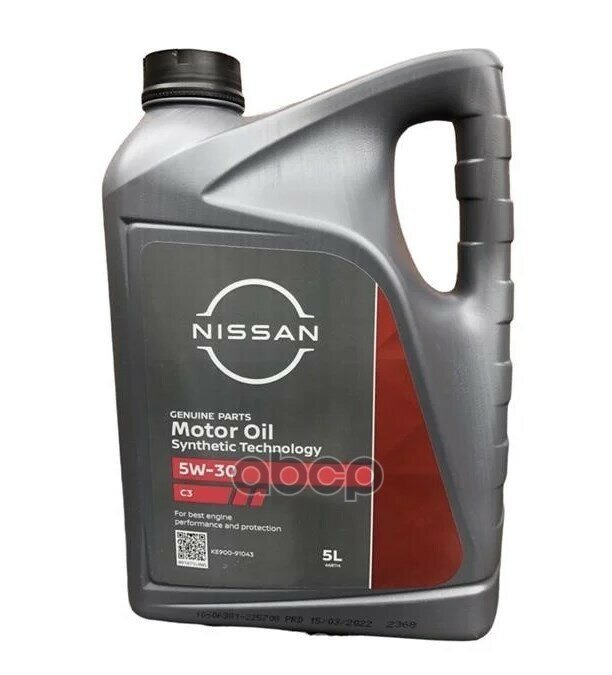 NISSAN 5W30 5L масло моторное