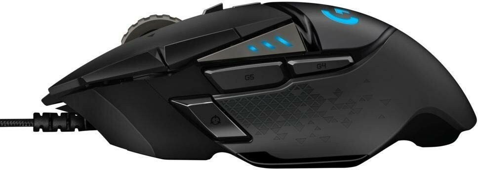 Мышь Logitech G502 Hero черный оптическая (25600dpi) USB для ноутбука (9but) — фото 1