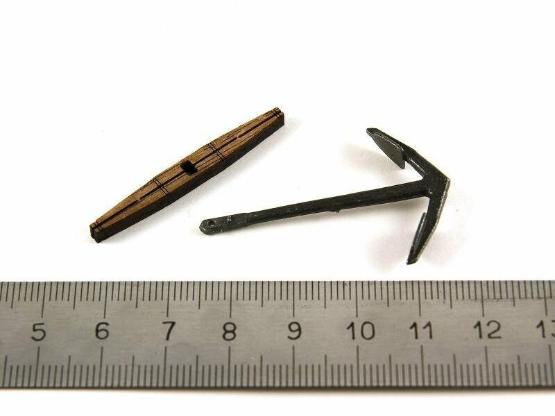 Якорь русский с деревянным штоком, 40 мм, 2 шт