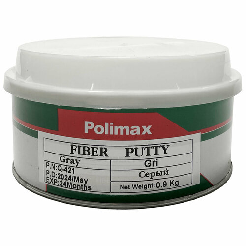 Шпатлевка со стекловолокном FIBER серая POLIMAX (0,9кг)