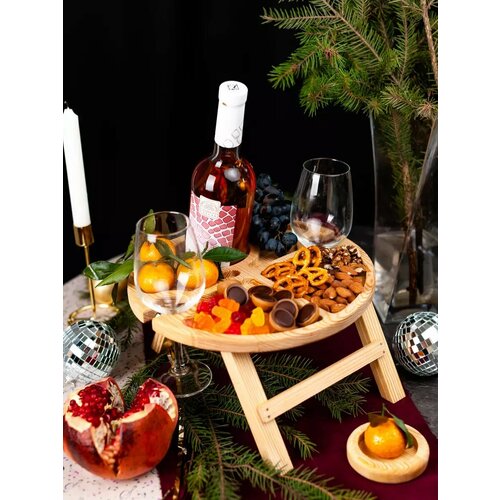 Винный столик менажница складной 1700₽