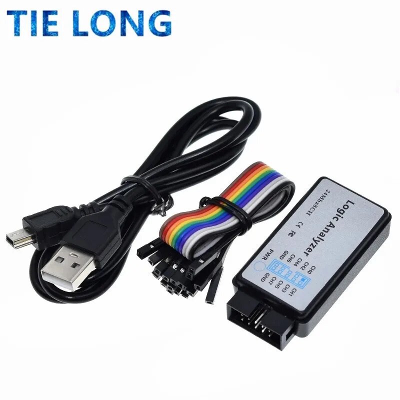 USB логический анализатор NoEnName_Null 8 каналов 24 МГц